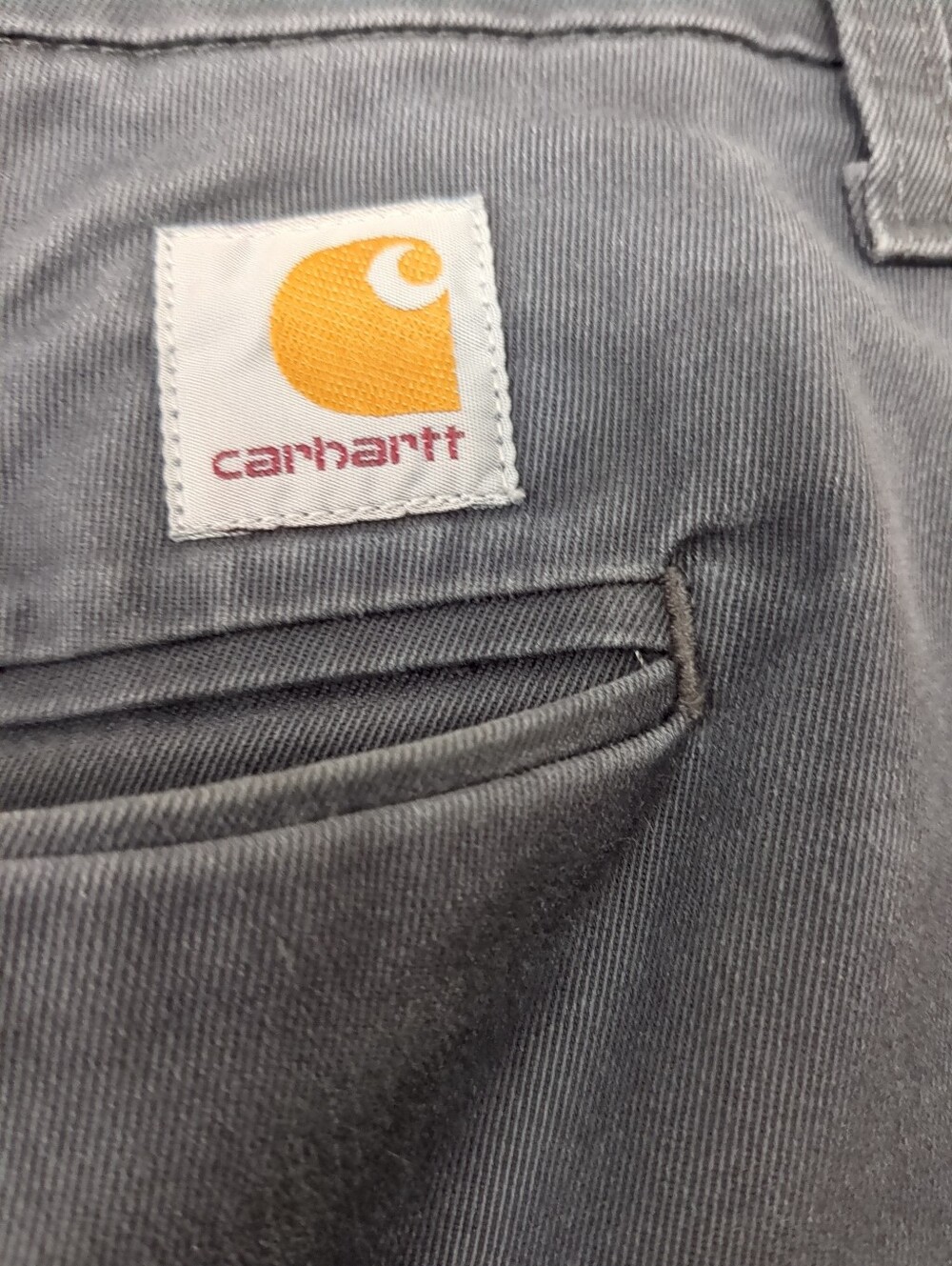 Carhartt WIP Sid Bermuda Shorts Chino Sz 34 Gray Workwear Streetwear